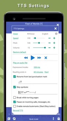 TTS Reader android App screenshot 6